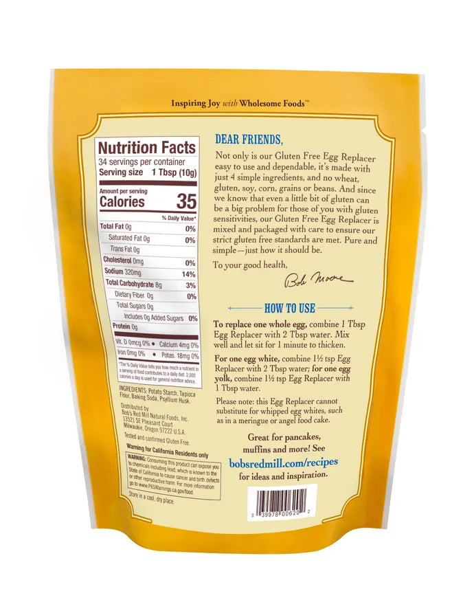 Gluten Free Egg Replacer