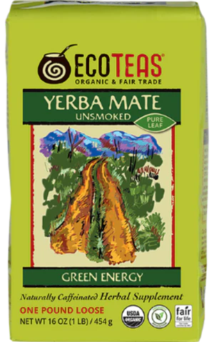 Organic Yerba Mate - Pure Leaf - Unsmoked - 1 LB Loose